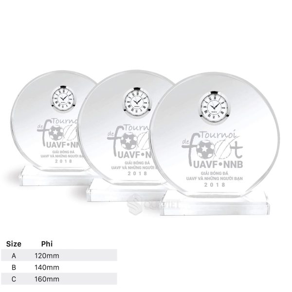 Các size biểu trưng mica hình tròn
