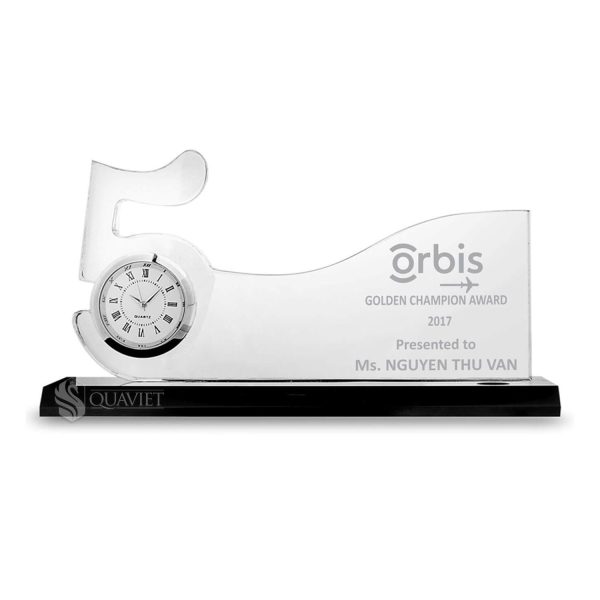 Biểu trưng mica gắn đồng hồ
