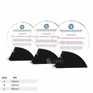 Các size biểu trưng mica thiết kế độc đáo