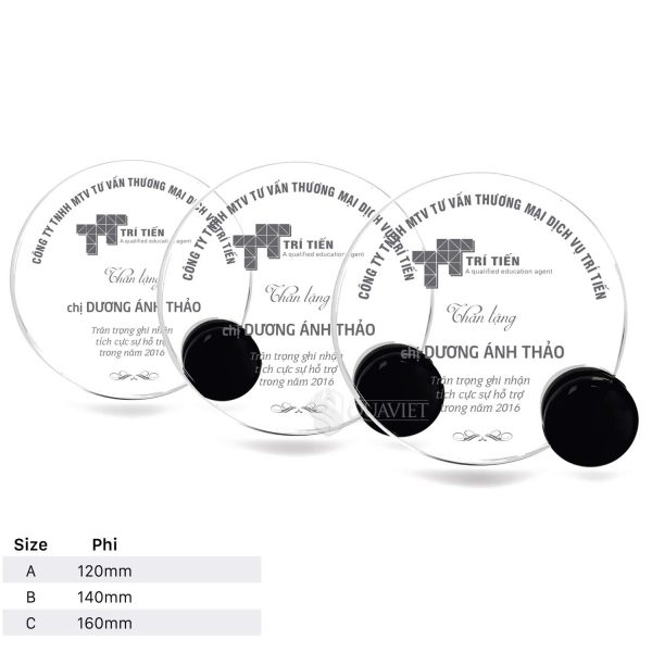 Các size mẫu biểu trưng mica độc đáo