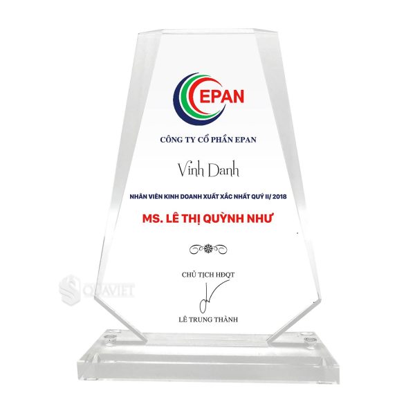 Biểu trưng mica vinh danh nhân viên