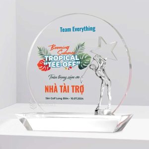 Biểu trưng mica cảm ơn nhà tài trợ