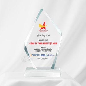 biểu trưng pha lê cho nhà tài trợ